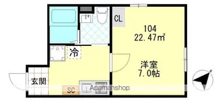 PUERTA東門前【1階】の間取り