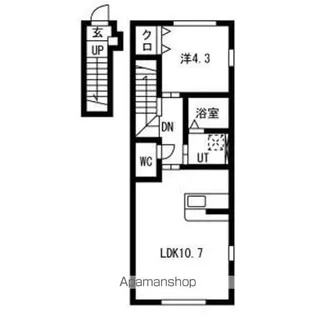 グランシード永盛【201号室】の間取り