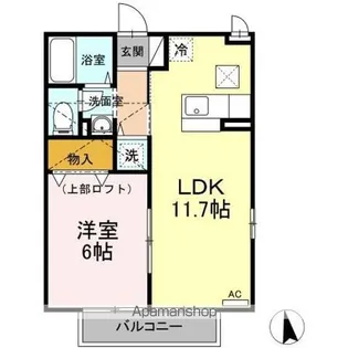 グランシャリオ・フォルテ【201号室】の間取り