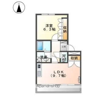 フレーブⅠ【202号室】の間取り