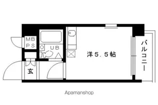 朝日プラザ深草【718号室】の間取り