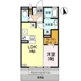 モナリエ大泉【1階】の間取り