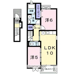 フェデール A【2階】の間取り