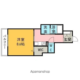 ヴァイス カメーリエ【102号室】の間取り
