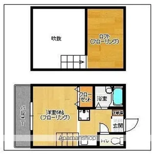 ビオス多々良【2階】の間取り