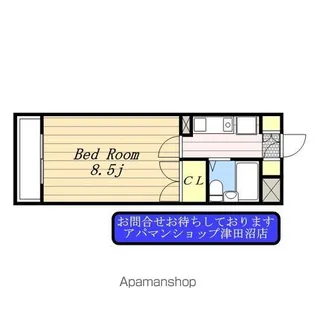 ランド津田沼【2階】の間取り