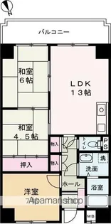 アルコ・ラ・カーサ佃町II(OR)【502号室】の間取り