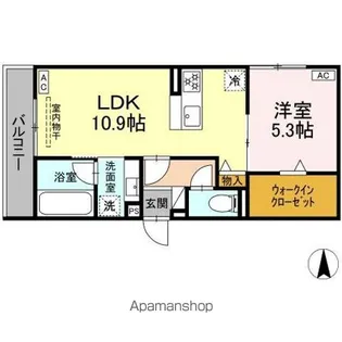 セレスティア田神 WEST【2階】の間取り