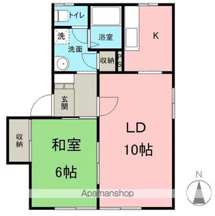 フレグランス沢村【102号室】の間取り