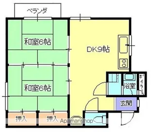 高殿ビル【301号室】の間取り