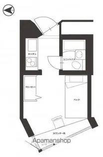 スタジオ明泉【4階】の間取り