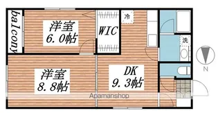 東京都足立区入谷8丁目【マンション】の間取り