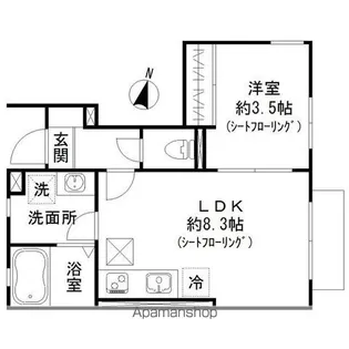 CRYSTAL PALACE【1階】の間取り