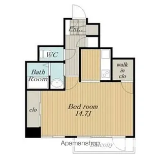 セントレイクセレブ徳川【5階】の間取り