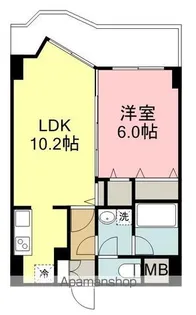 カルロ北目【6階】の間取り