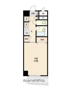 コスモリード幡ヶ谷【10階】の間取り