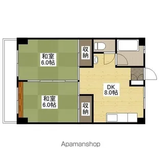 ナンバビル【4階】の間取り