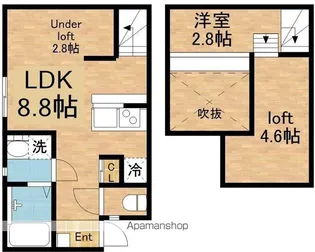 PENTAHILLS滝川町【1階】の間取り