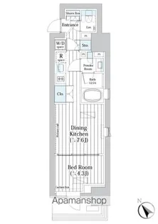 ライオンズフォーシア築地ステーション【6階】の間取り