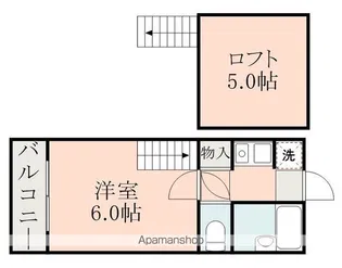 ツインヒルズ帯山【202号室】の間取り