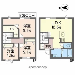3LDKの間取り画像