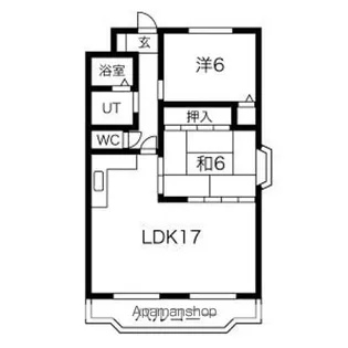 エステイタスKNー6【6階】の間取り