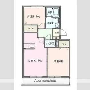 エクレールB【2階】の間取り