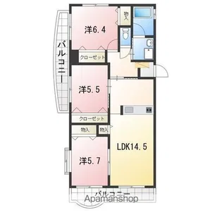 コンフォール シェル【4階】の間取り