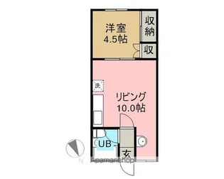 大橋第2マンション【1階】の間取り