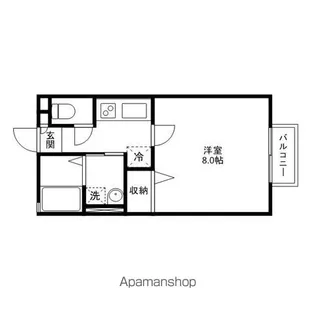 プランドールA【202号室】の間取り