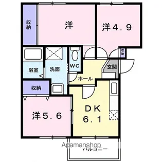 エンパス【3階】の間取り