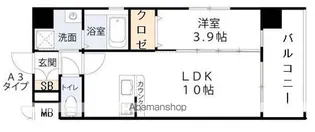 第50川崎ビル【803号室】の間取り