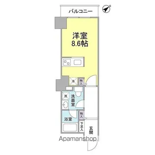 TKフラッツ渋谷【2階】の間取り