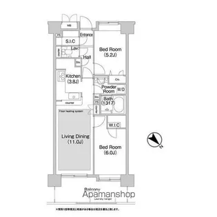 コンフォリア板橋仲宿【7階】の間取り