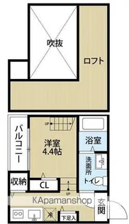 ラピス香椎【1階】の間取り
