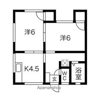 ハイツ山本【2階】の間取り