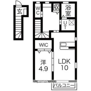 アリエッタB棟【2階】の間取り