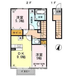 コンフォートK【2階】の間取り