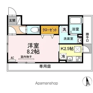 プリメーラ石井城III【1階】の間取り