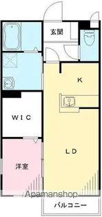 メルベーユコート B【201号室号室】の間取り