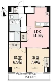 SーFORT栗林公園北(サムティ栗林公園北)【3階】の間取り