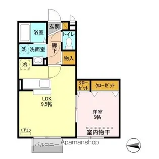 アサミエレガンス【2階】の間取り