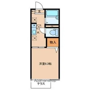 ボンシャンス本城【203号室号室】の間取り