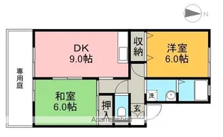 セジュールOK B棟【1階】の間取り