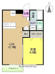 フォレストパーク大津【202号室】の間取り