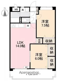 ローザ・クオーレⅠ【3階】の間取り