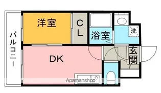 ディモーラ博多【6階】の間取り
