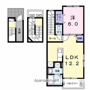PBコンフォート【3階】の間取り