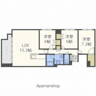 クレステージ宮の森【5階】の間取り