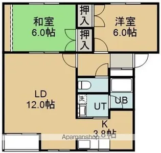 めぞん・ど・べる【101号室】の間取り